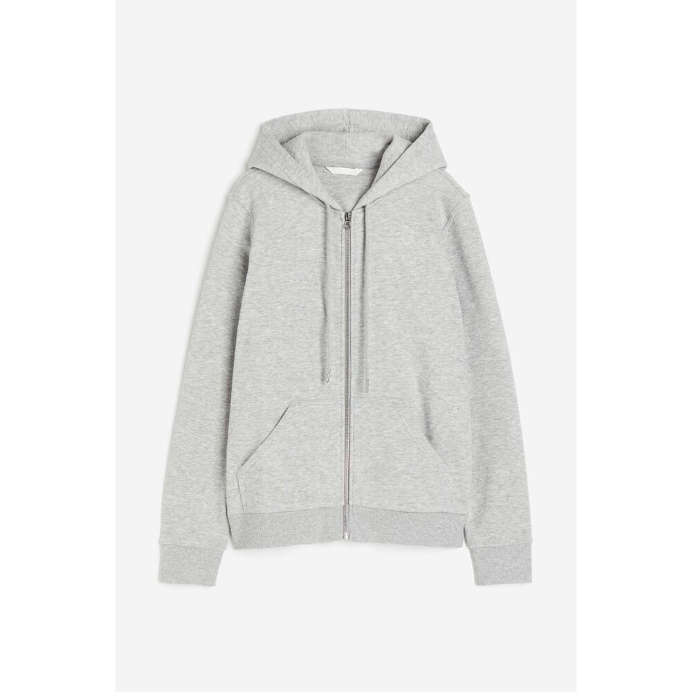 Hm basic zip up hoodie in dark grey size L